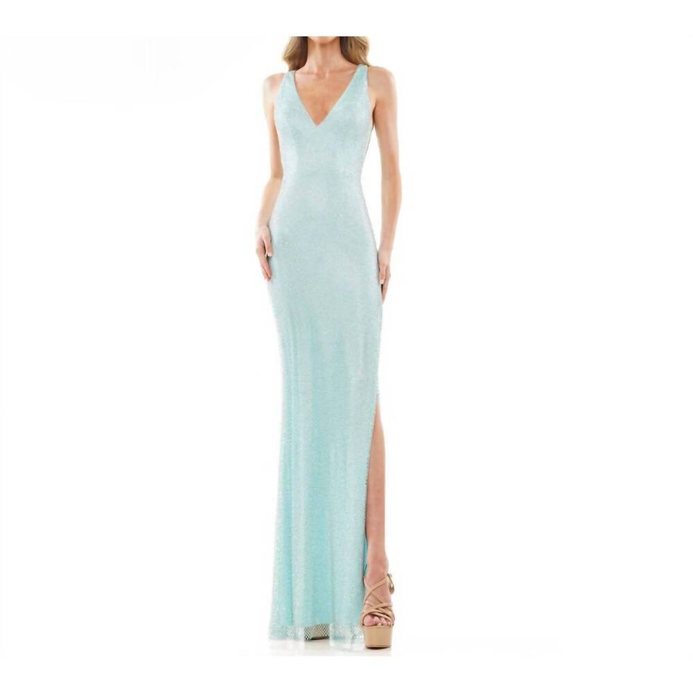 NEW COLORS DRESS judith gown in light blue